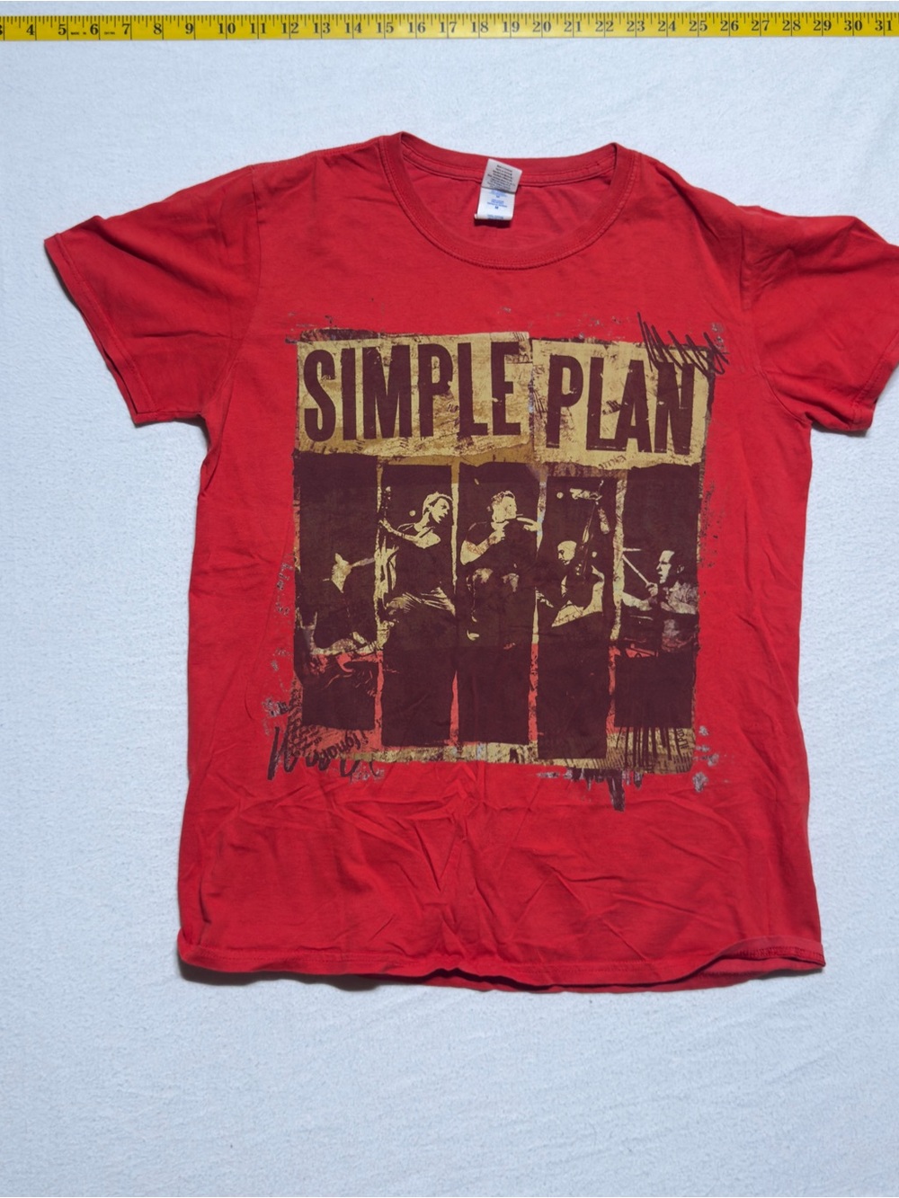 2013 simple plan Australian tour merch Graphic Short Sleeve Tee - Men